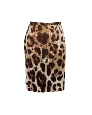 Dolce & Gabbana Luipaardprint Rok - '10s
