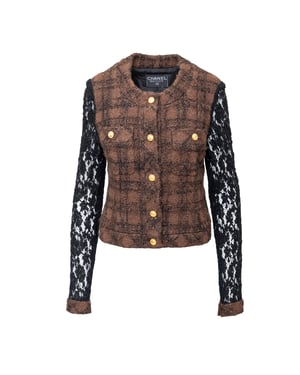 Chanel Tweed en Kant Jasje - '90s