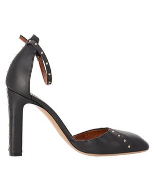 Valentino Studded Enkelsandalen in Zwart Leer