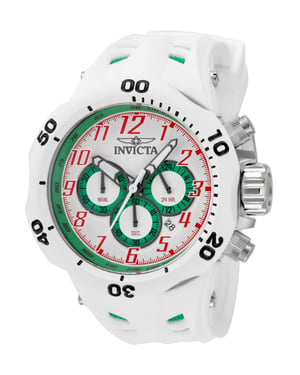 Invicta Venom - Hydra 48239 Heren Horloge - Quartz Uurwerk - Roestvrij Staal met witte Wijzerplaat - 52mm