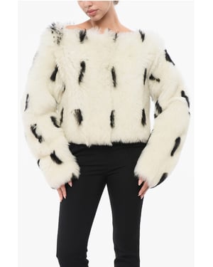 Off-Shoulder Eko-Pälstopp i Vit