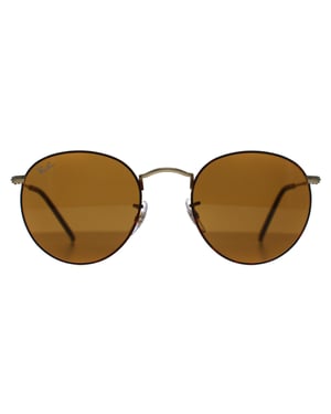 Ray-Ban Round Metal 3447 927533 mat havana op mat goudbruin zonnebril