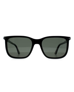Persol Square Mens Black Green Polarized PO3357S