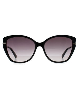Longchamp LO627S 001 zwart grijs gradiënt zonnebril