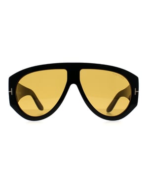 Tom Ford Bronson FT1044 01E glanzend zwart bruine zonnebril