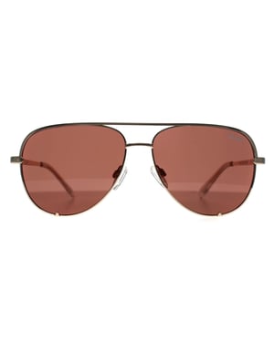 Quay Aviator Womens Gold Brown High Key Micro