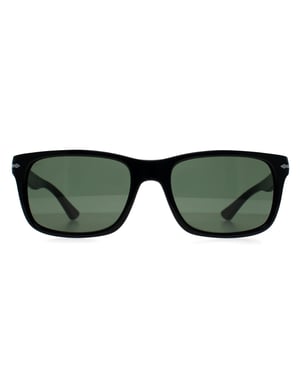 Persol Rectangle Mens Black Green PO3048S