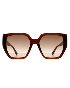 Guess GF6178 45B glanzende lichtbruine zonnebril met kleurverloop
