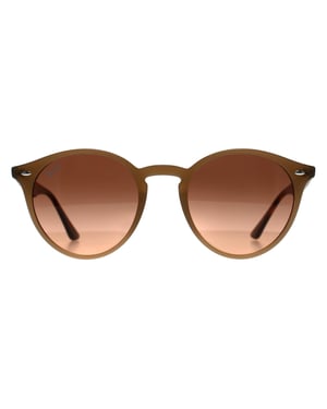 Ray-Ban 2180 678846 gepolijste tortledove roze gradiënt grijze zonnebril