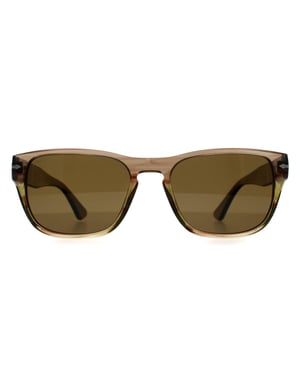 Persol Square Mens Striped Brown Green Brown Polarized PO3341S