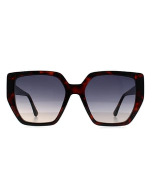 Guess GF6178 52W donker havana blauw gradiënt zonnebril