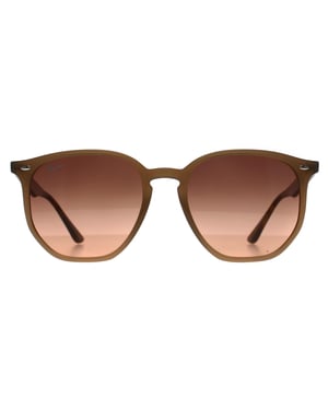 Ray-Ban RB4306 678846 gepolijste tortledove roze gradiënt grijze zonnebril