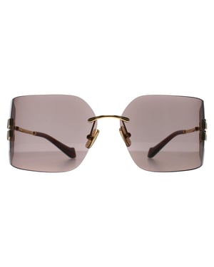 Miu Miu MU54YS 5AK06I goud lichtpaars bruin zonnebril