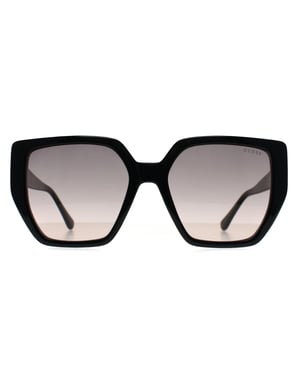 Guess Cat Eye Womens Shiny Black Pink Brown GF6178