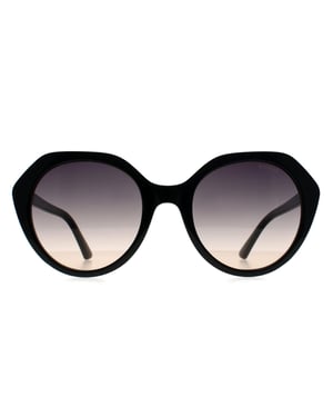 Guess GF6201 01B glanzende zwart blauw roze zonnebril met kleurverloop