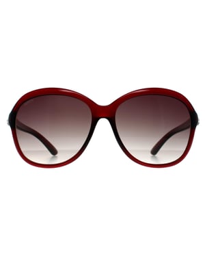 Seksy Oval Womens Transparent Burgundy Smoke Gradient N2812