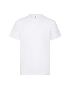 Fruit of the Loom Uniseks Normaal Katoenen Zwaar T-shirt voor Volwassenen (Wit)