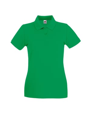 Fruit of the Loom Dames/Dames Premium Piqué Katoen Polo Shirt (Kelly Groen)
