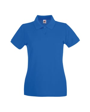 Fruit of the Loom Dames/Dames Premium Piqué Katoen Polo Shirt (Koningsblauw)