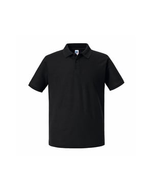 Russell Heren Authentiek Piqué Poloshirt (Zwart)