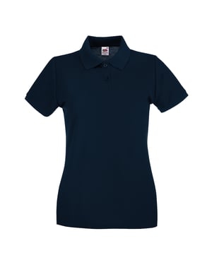 Fruit of the Loom Dames/Dames Premium Piqué Katoen Polo Shirt (Deep Navy)