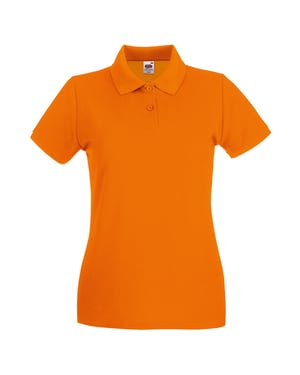 Fruit of the Loom Dames/Dames Premium Piqué Katoen Polo Shirt (Oranje)