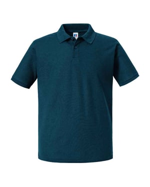 Russell Heren Authentiek Piqué Poloshirt (Benzineblauw)