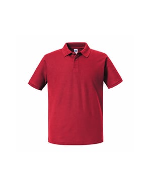 Russell Heren Authentiek Piqué Poloshirt (Klassiek rood)