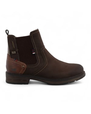 Mustang Mokka Brown waterbestendige Chelsea enkellaarsjes voor heren
