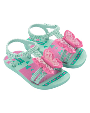 IPANEMA BUTTERFLY BABY GREEN/PINK