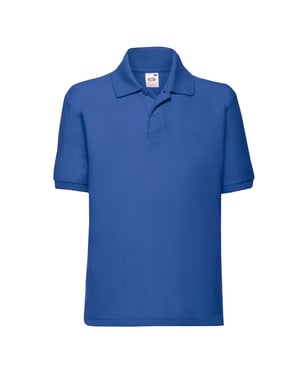 Fruit of the Loom Kinder/Kinder 65/35 Effen Piqué Poloshirt (Koningsblauw)