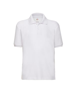 Fruit of the Loom Childrens/Kids 65/35 Pique Polo Shirt (White)