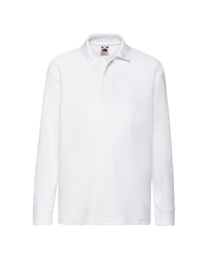 Fruit of the Loom Polycotton Piqué Poloshirt voor kinderen/Kinderen (Wit)