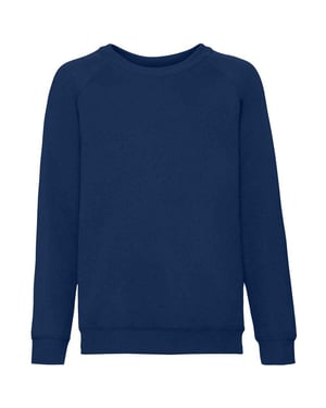 Fruit of the Loom Klassiek Raglan Sweatshirt voor kinderen/Kinderen (Deep Navy)