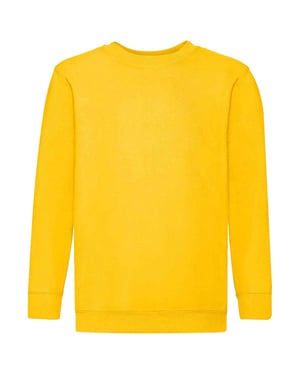 Fruit of the Loom Kids / Kinderen Klassieke Drop Schouder Sweatshirt (Zonnebloem)