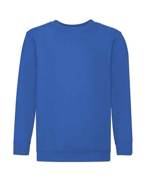Fruit of the Loom Kids / Kinderen Klassieke Drop Schouder Sweatshirt (Koningsblauw)