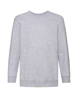 Fruit of the Loom Kids / Kinderen Klassieke Drop Schouder Sweatshirt (Heide Grijs)