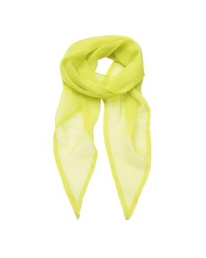 Premier Ladies/Womens Work Chiffon Formal Scarf (Lime)
