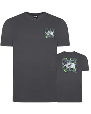 The North Face Mens M Box Exploration T Shirt Anthracite Grey