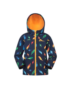 Mountain Warehouse Kinder/Kids Exodus Bedrukt Waterafstotend Soft Shell Jasje (Helder geel)