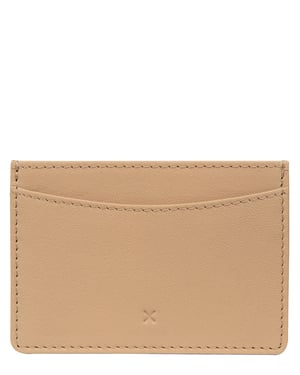 'Annalisa' Latte Leather Card Holder