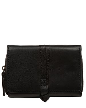 'Eugenia' Black Leather Purse