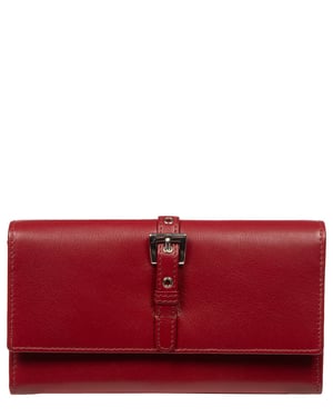'Flavia' Red Leather Purse