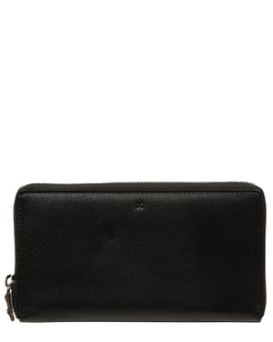 'Serafina' Black Leather Purse