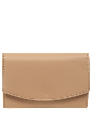 'Paloma' Latte Leather Purse