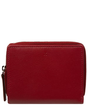 'Lilia' Red Leather Purse