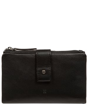 'Veronica' Black Leather Purse