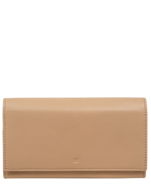 'Mirella' Latte Leather Purse