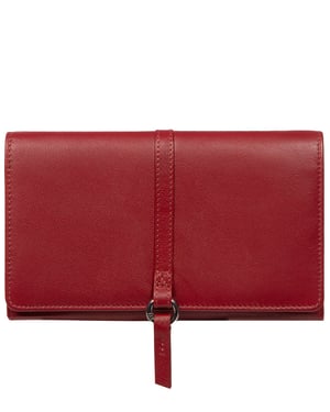'Floriana' Red Leather Purse