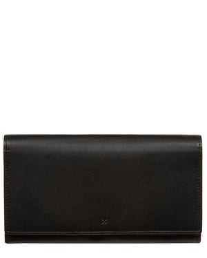 'Mirella' Black Leather Purse